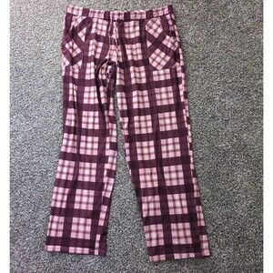 Lucky Brand Women's XL Extra Large Pajama Pants Purple Plaid
